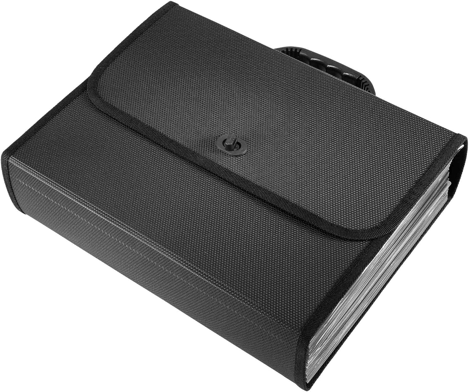 Accordion File Folder 26 Pockets with Handle, UBAYMAX Lockable Letter Size Expanding File Document Organizer Divider Carrier 14x10 Office School Home Portable A Z Filing Case for Men Women Kid Black : Office Products