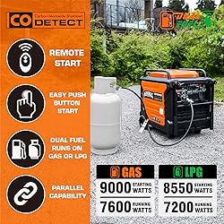 GENMAX Portable Generator, 9000W Super QuietDual