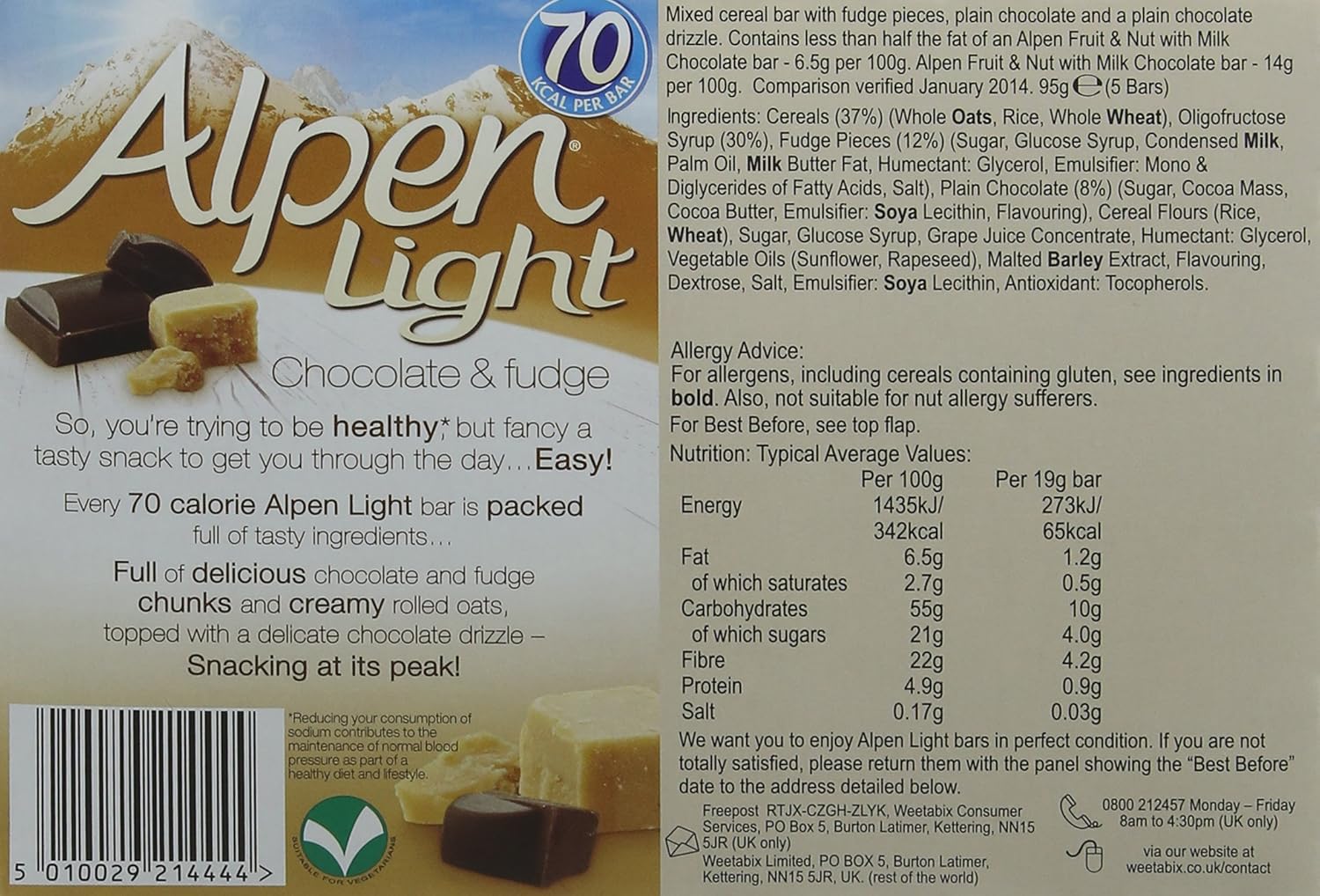 Alpen Cereal Bar Nutrition Information Besto Blog