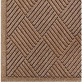 WaterHog Fashion Diamond-Pattern Commercial Grade Entrance Mat, Indoor/Outdoor Medium Brown Floor Mat 3' Length x 2' Width, Medium Brown by M+A Matting