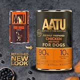 AATU 90/10 Wet Dog Food Chicken 6x400g Grain Free, No Artificial view 2