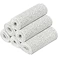 Navaris Plaster Cloth Rolls (L, Pack of 6) - Gauze Bandages for Body Casts, Plaster of Paris for Craft Projects, Belly Casting Kit Pregnancy - Easy Use Wrap Strips - 6" W x 118" L