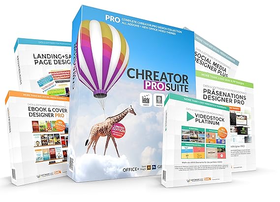 CHREATOR Designer PRO für PaintShop Pro X9 Ultimate® | Größte DIY Grafik und Design Sammlung | Mehr als 40GB und 30.000 Desig