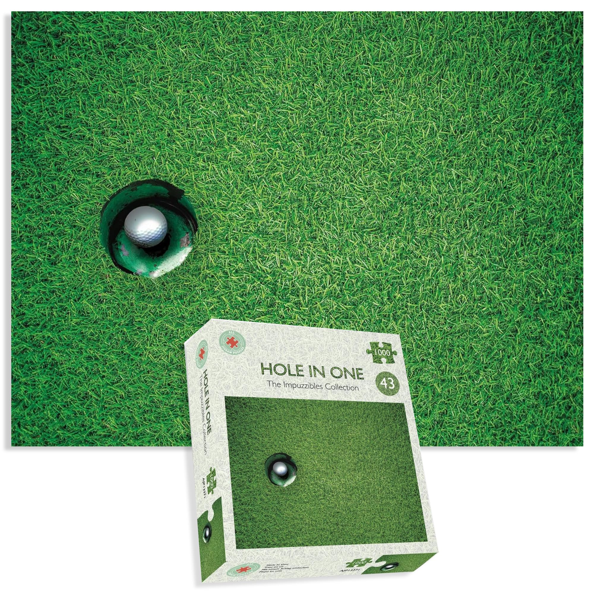 A Hole In One 1000 Piece Golf Jigsaw Puzzle - Impossible Impuzzibles - 66cm X 50cm - Challenging Jigsaw Puzzles, Great Gift For All Ages