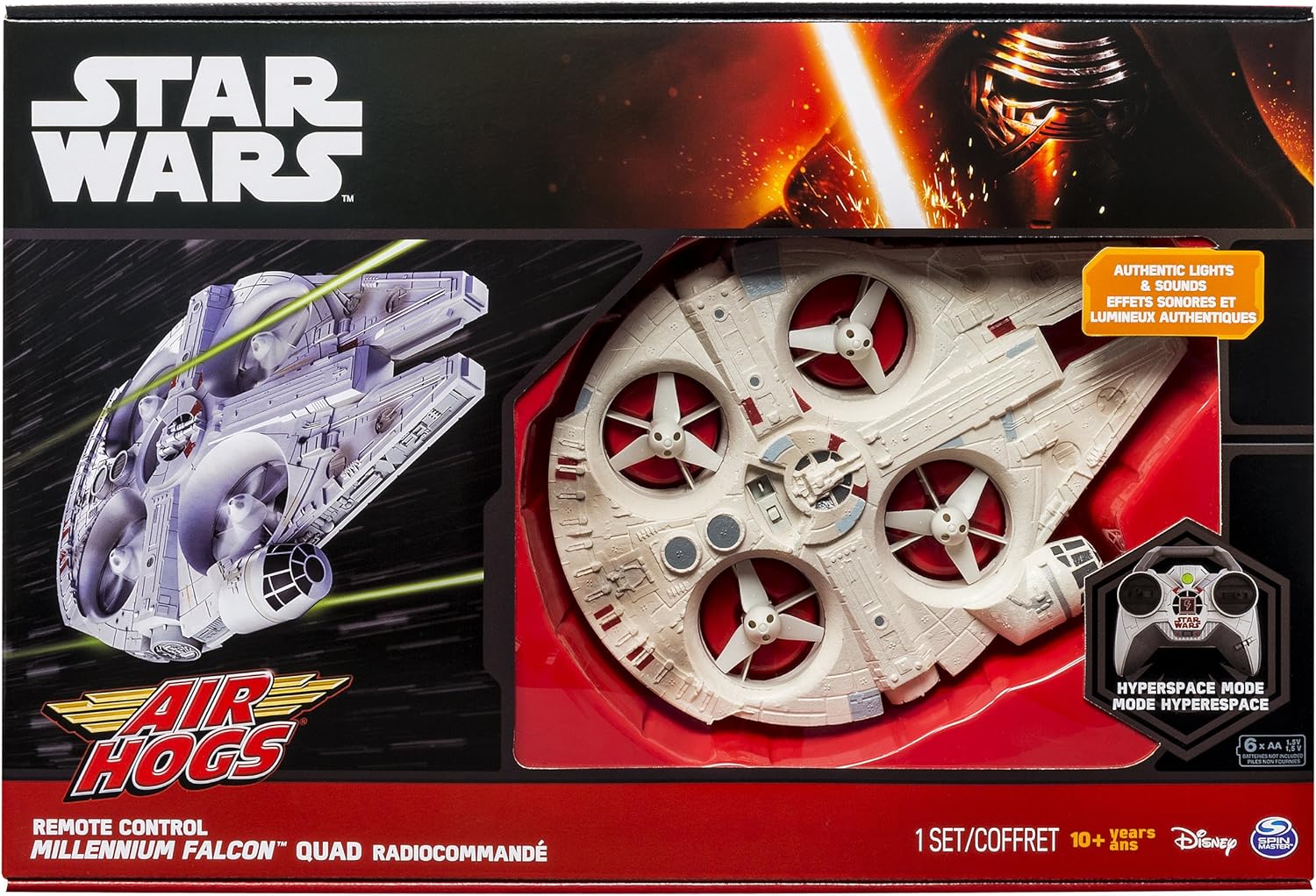 air hogs star wars millennium falcon quad