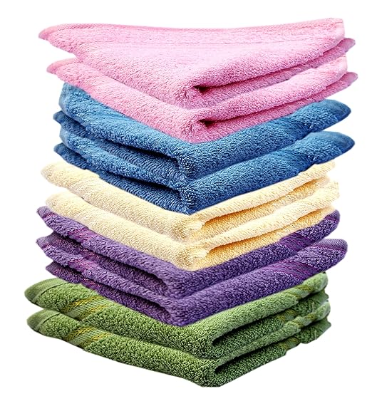 Very Soft Cotton Handkerchiefs(10 x 10 inch, Multicolour) Amazon.in
