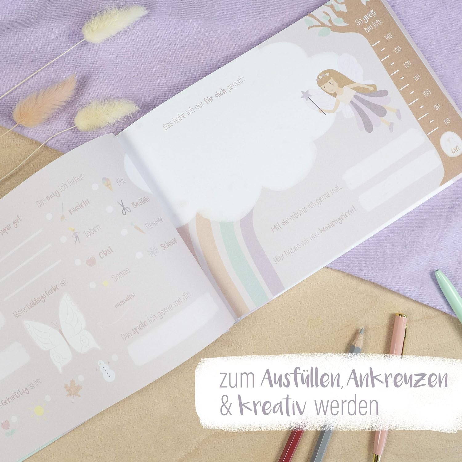 mintkind® My Friends' Nursery Friend Book for Girls - Friend Book for Nursery Friends, Fairy World, Medium - Image 5