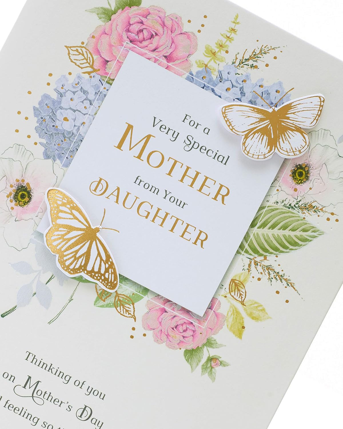 UK Greetings Mother's Day Card from Daughter With Envelope - Traditional Design, Multi - Image 4