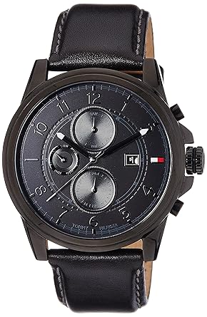 Chronograph Black Dial Mens Watch - TH1710295J