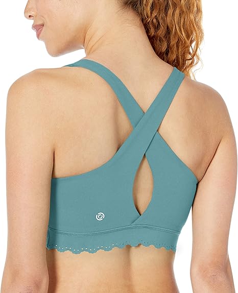 scalloped sports bra