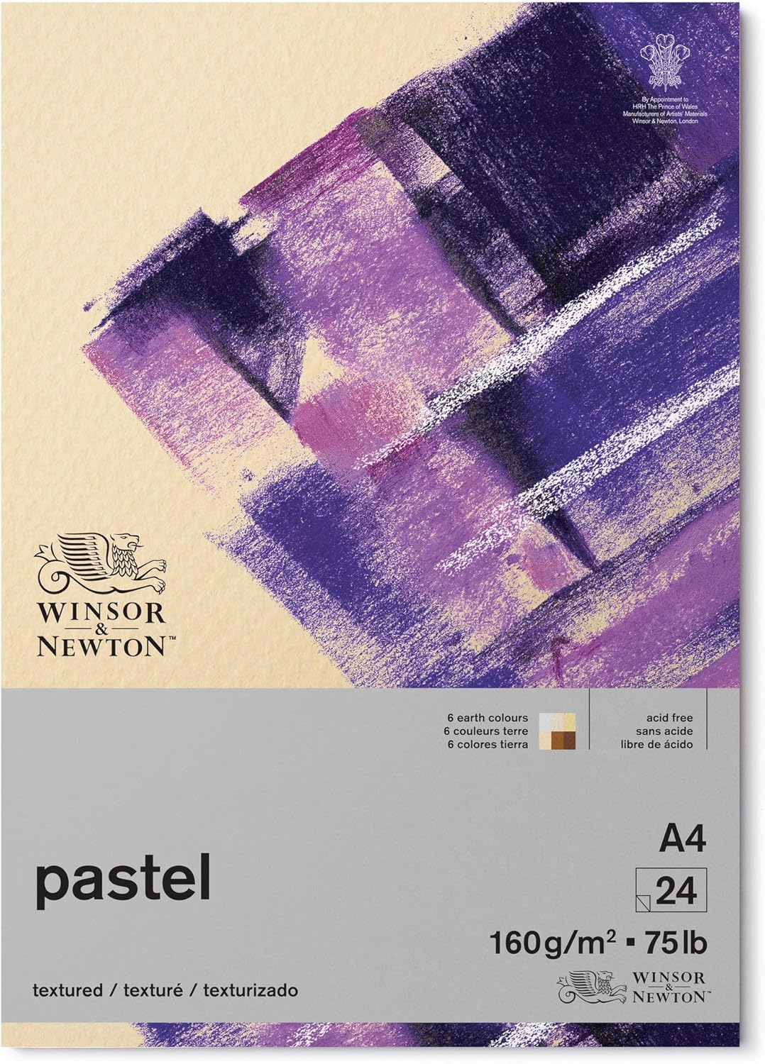 Winsor & Newton 6660765 Pastel Pad, 24 Sheet, A4 Size, Earth, Pack of 6, 8.3" x 11.7"