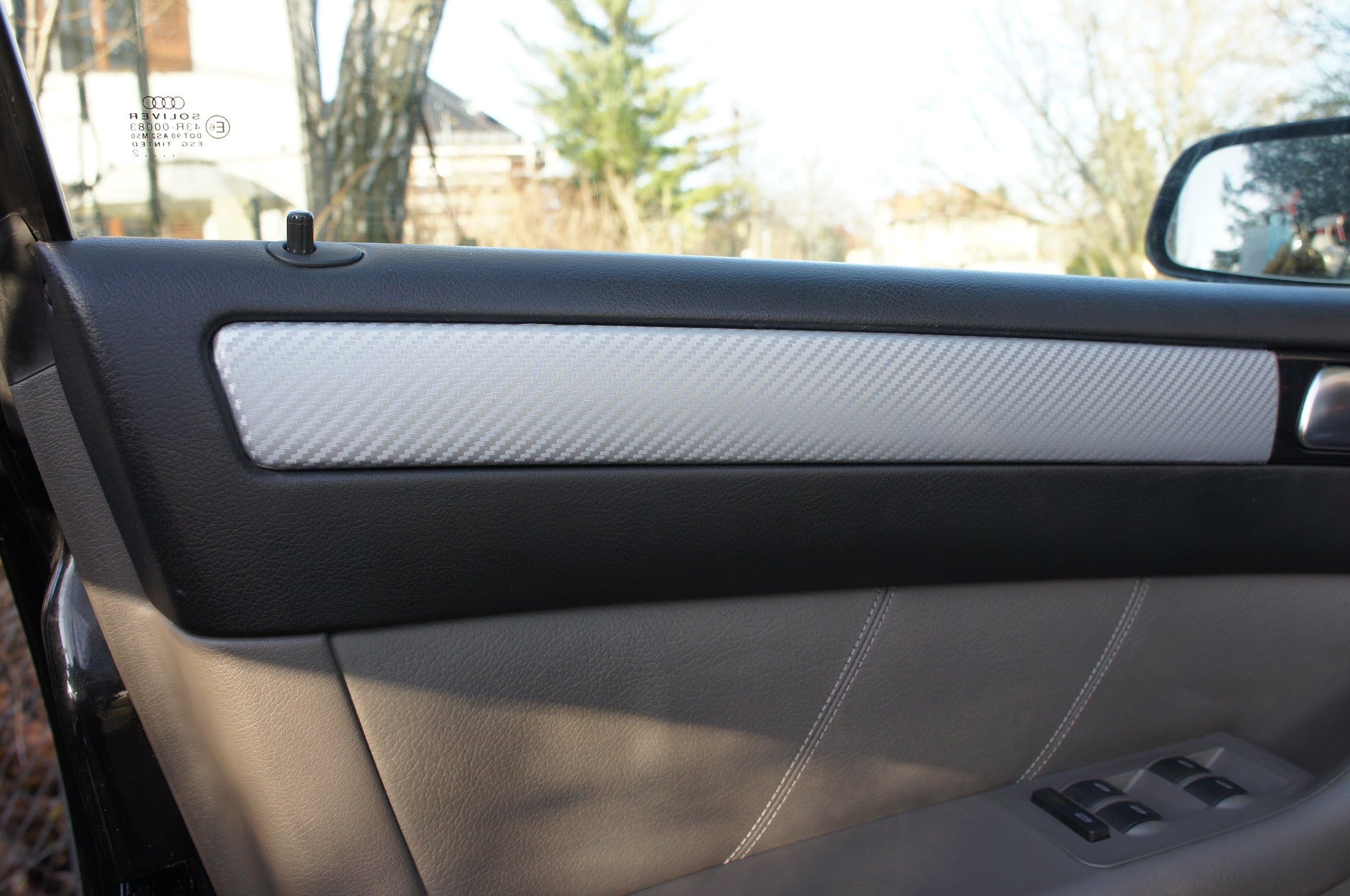 Original 3D Carbon Trim Kit, 15-Piece Film Set 3D Carbon Silver