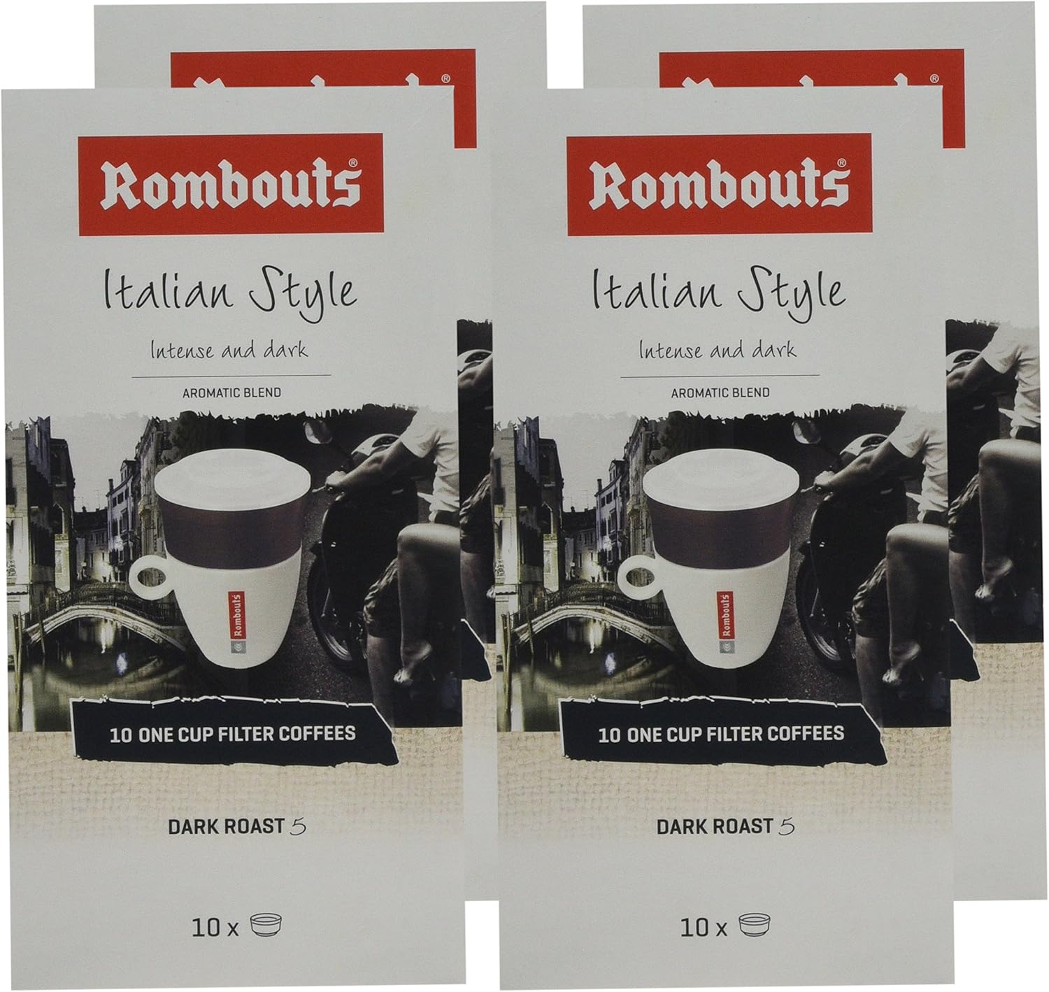 Rombouts Italian Ground Coffee One Cup Filters, 62 g, Pack of 4, 62 g (Pack of 4) - Image 5