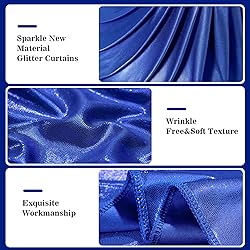 10x10ft Thick Royal Blue Glitter Backdrop Curtain