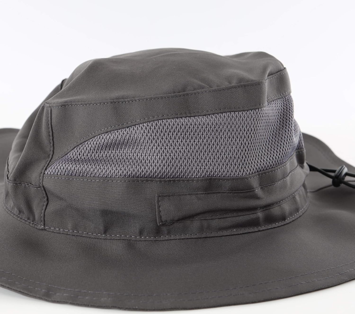 Connectyle Womens Summer Mesh Boonie Sun Hat Wide Brim UV Protection Fishing Hat (Deep Grey) at  Women’s Clothing store