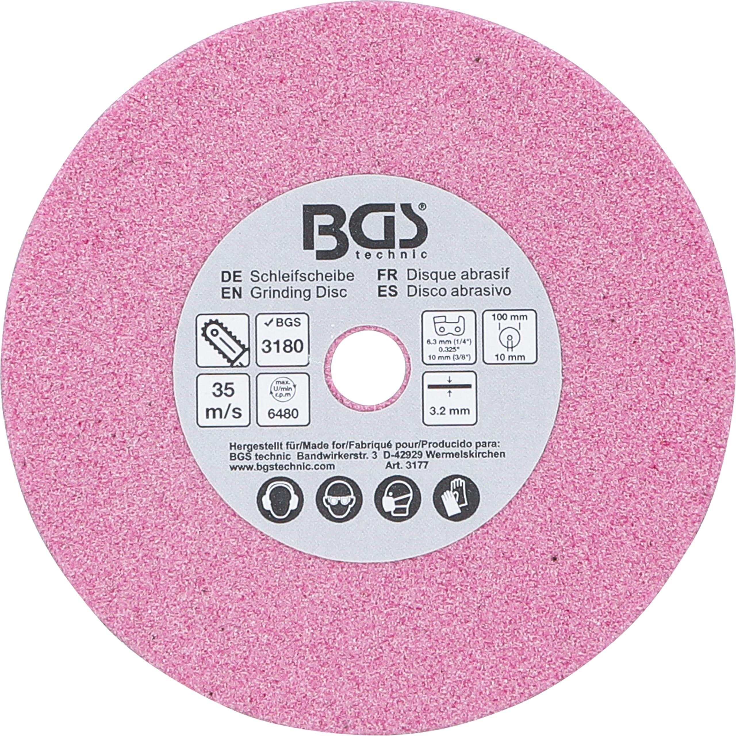 BGS 3177 | Grinding Disc | for BGS 3180 | Ø 100 x 3.2 x 10 mm