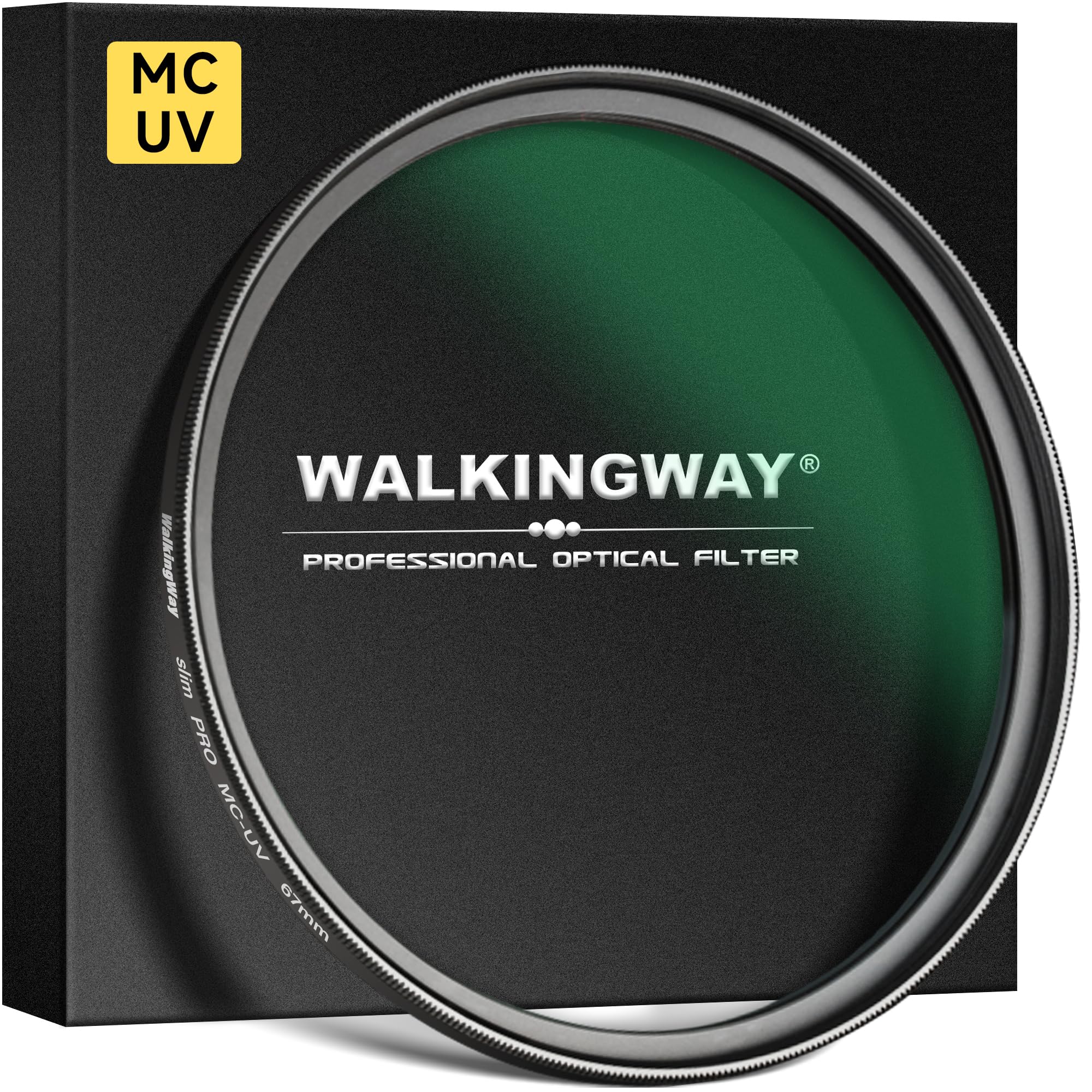 Walking Way 52 mm MC UV Lens Protection Filter Slim UV Lens Filter HD Optical Glass Aluminum Alloy Made 28 Layer Nano-Coatings Camera Ultraviolet Filter Water Repellent Scratch Resistant
