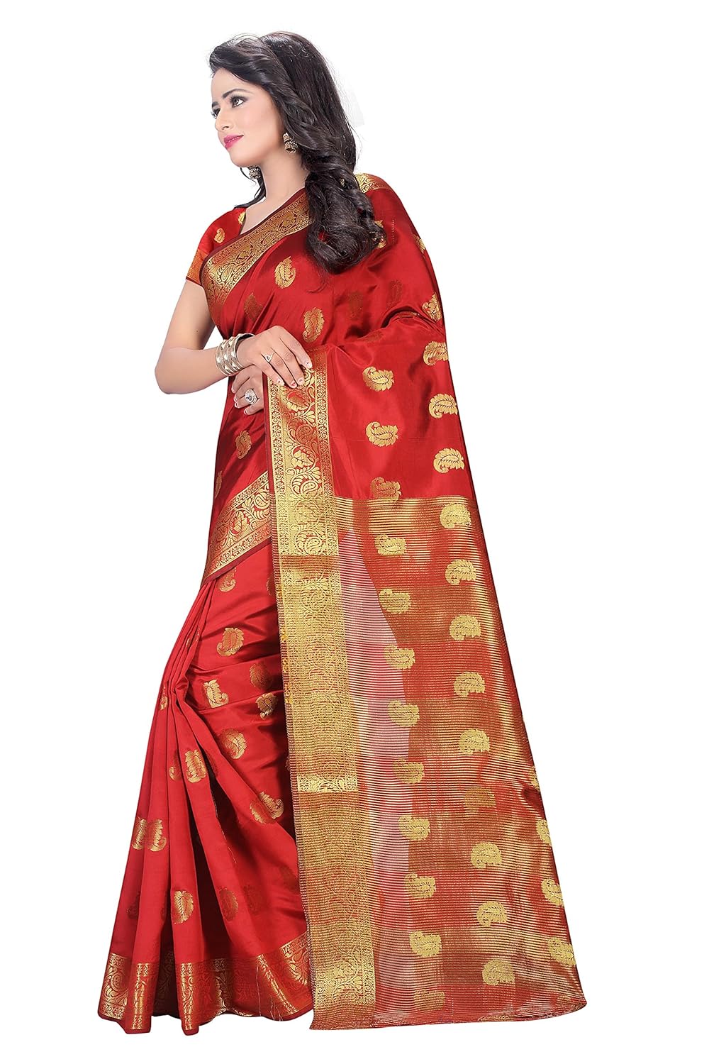 dealsure women's multicolor banarasi silk saree