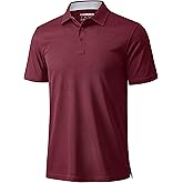 MAGCOMSEN Mens Polo Shirts Short Sleeve Moisture Wicking Performance Collared Shirt Athletic Casual Golf Polos