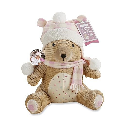 Baby Aspen Claire The Bear Plush Toy Plus Hat