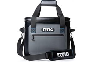 RTIC Ultra-Tough Soft Cooler 30 Can, Insulated Bag Portable Ice Chest Box for Lunch, Beach, Drink, Beverage, Travel, Camping, Picnic, Car, Trips, Floating Cooler Leak-Proof with Zipper