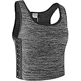 XUJI Transgender FTM Breathable Cotton Elastic Band Colors Chest Binder Tank Top (M-6XL)