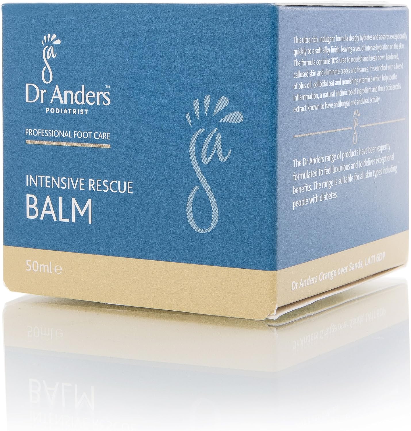 Dr Anders Intensive Rescue Balm for Feet, Nourishing & Repairing Balm for Dry Cracked & Rough Skin - Image 3