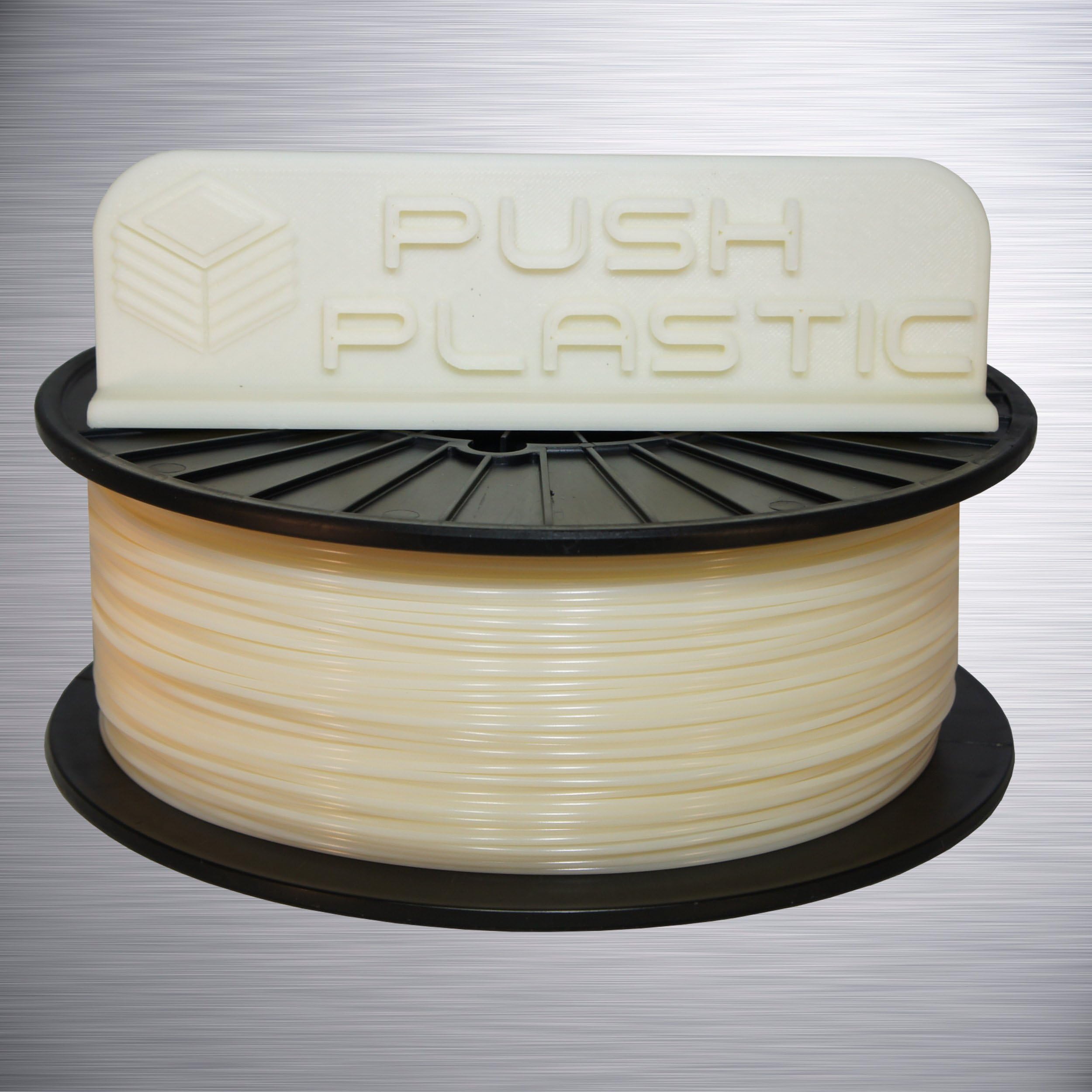 Push Plastic 1.75mm Natural ABS Filament 1kg (2.2 lbs) Spool