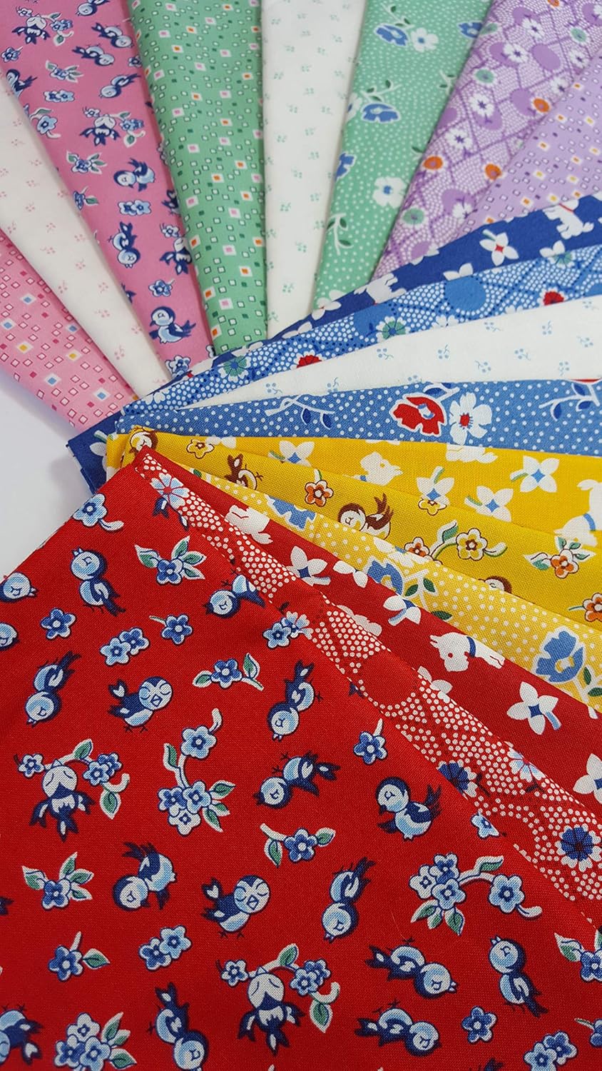 Naptime 4 Darlene Zimmerman 30s Reproduction Robert Kaufman Cotton Quilting Fabric