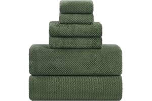 BXRBXR Bath Sheets 40x80 Inches Extra Large Bath Towels Set of 6 Super Soft Absorbent Quick Dry Luxury Microfiber Shower Towels for Bathroom -Olive Green,6 Pack