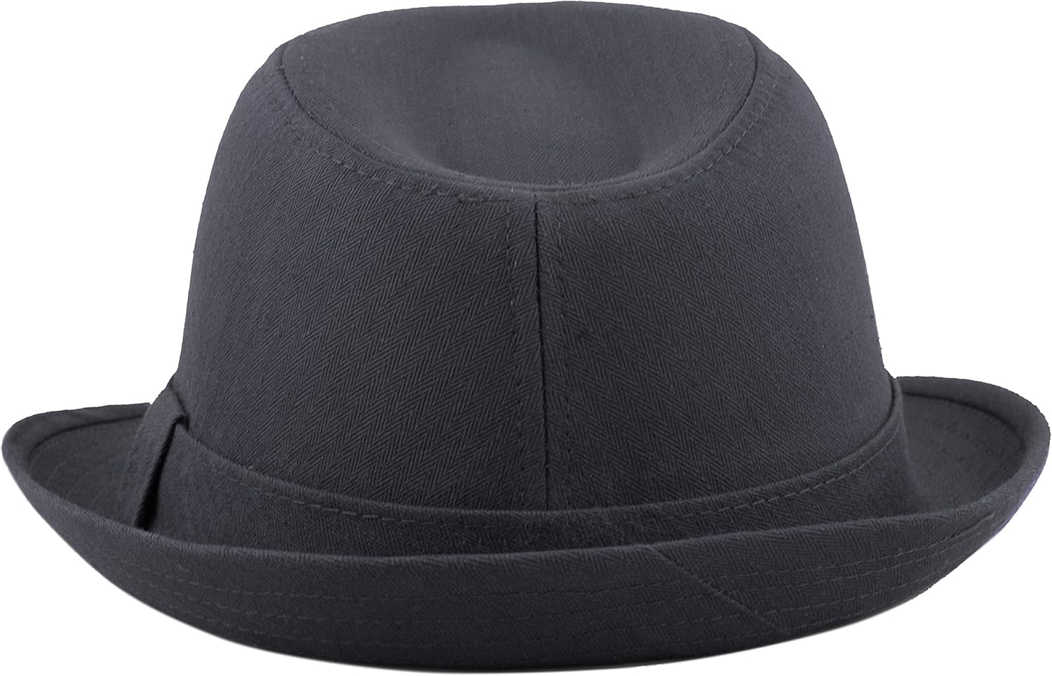 The Hat Depot Premium Paisley Lining Unisex Cotton & Twill Herringbone Cotton Fedora Hat at  Men’s Clothing store