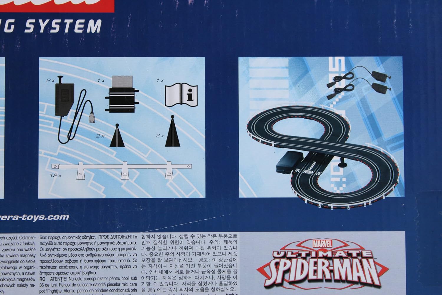 Battery Operated Marvel Carrera Ultimate Spiderman Racing System Toys