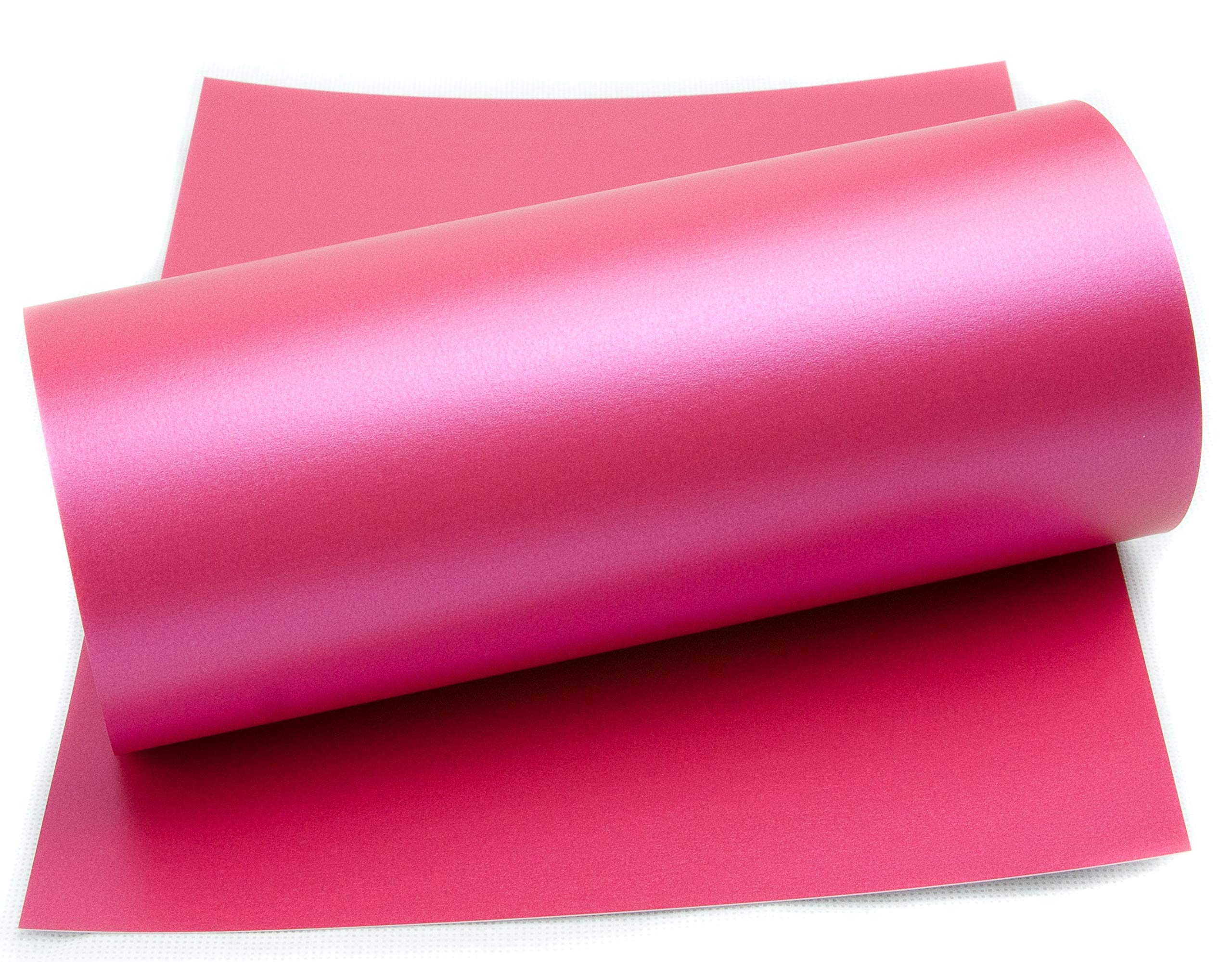 Mufira Pearlescent 300gsm Single Sided A4 Card 10 Pack Perfect for Art & Crafts & Card Making - Rich Rani Pink — image 1