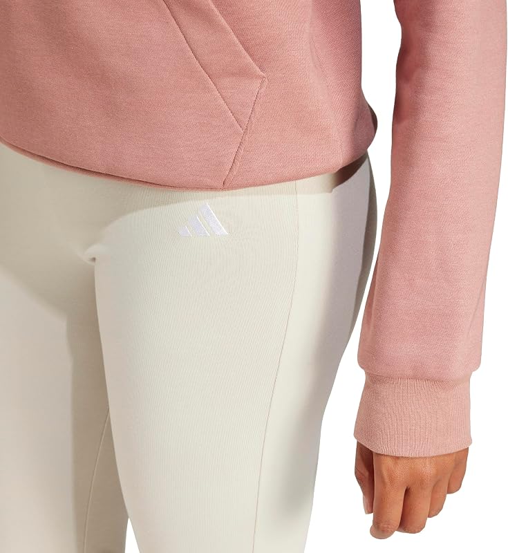 Donna Essentials Small Logo Flared Leggings Tights, Wonder Alumina/White, S