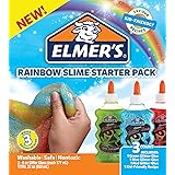 Elmer’s Rainbow Slime Starter Kit with Green, Blue and Red Glitter Glue, 6 Ounces Each, 3 Count