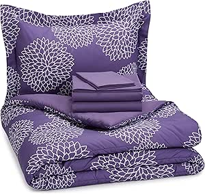 Amazon.com: AmazonBasics 5-Piece Light-Weight Microfiber Bed-In-A-Bag Comforter Bedding Set Amazon.com: AmazonBasics 5-Piece Light-Weight Microfiber Bed-In-A-Bag Comforter Bedding Set