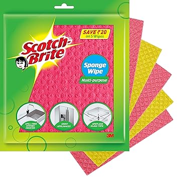 Scotch-Brite Sponge Wipe 5 Pcs pack ( Multipurpose)