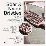 Olivia Garden Fingerbrush Care Iconic Medium Pastel Pink Detangling Brush view 6
