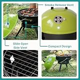 Hi-Gear Folding Leg BBQ Grill, Compact & Portable Charcoal Barbecue, Green view 5