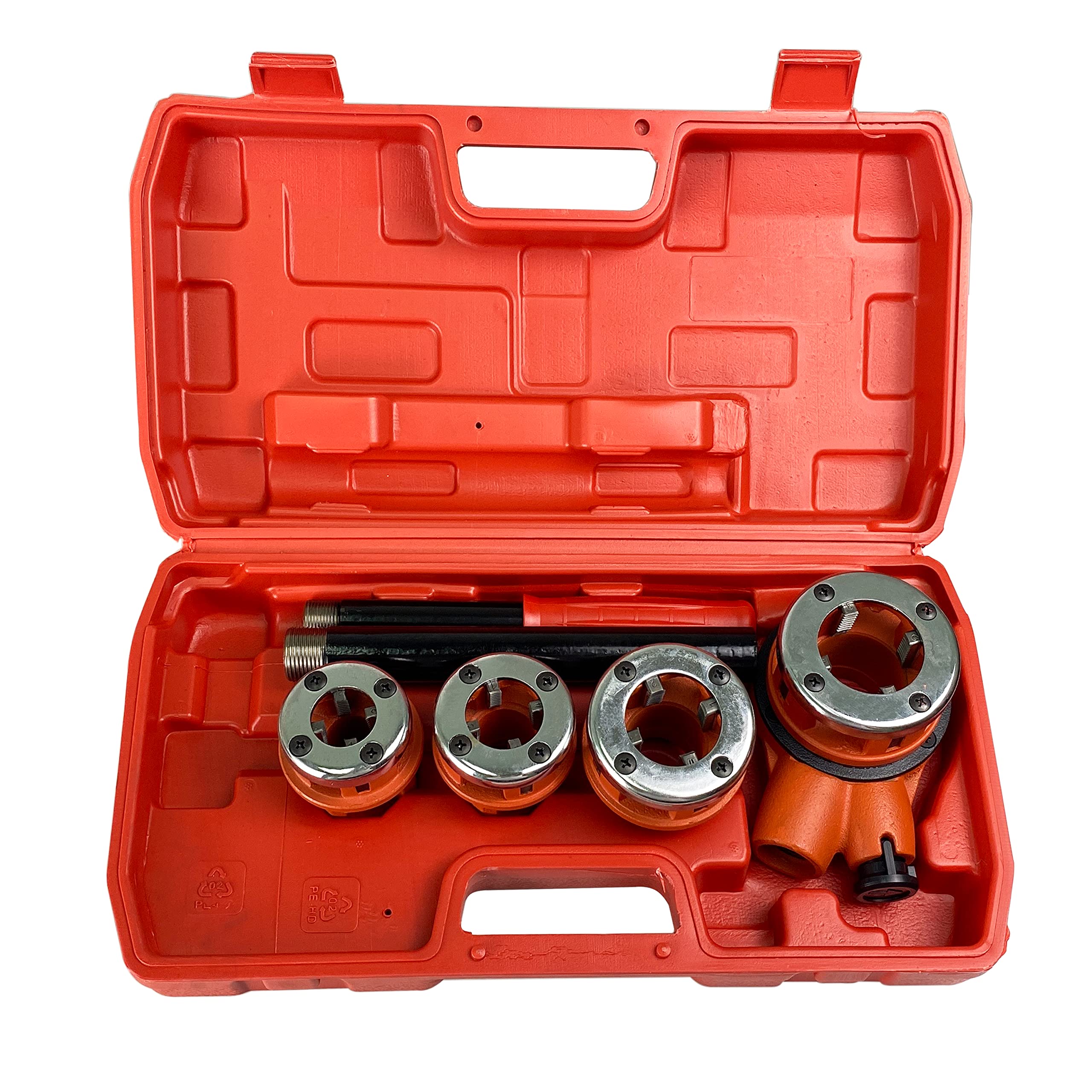 Photo 1 of HFS(R Ratchet Pipe Threader Kit Ratcheting Pipe Threading Tool Set (4 dies) 1/2", 3/4", 1" 1-1/4"