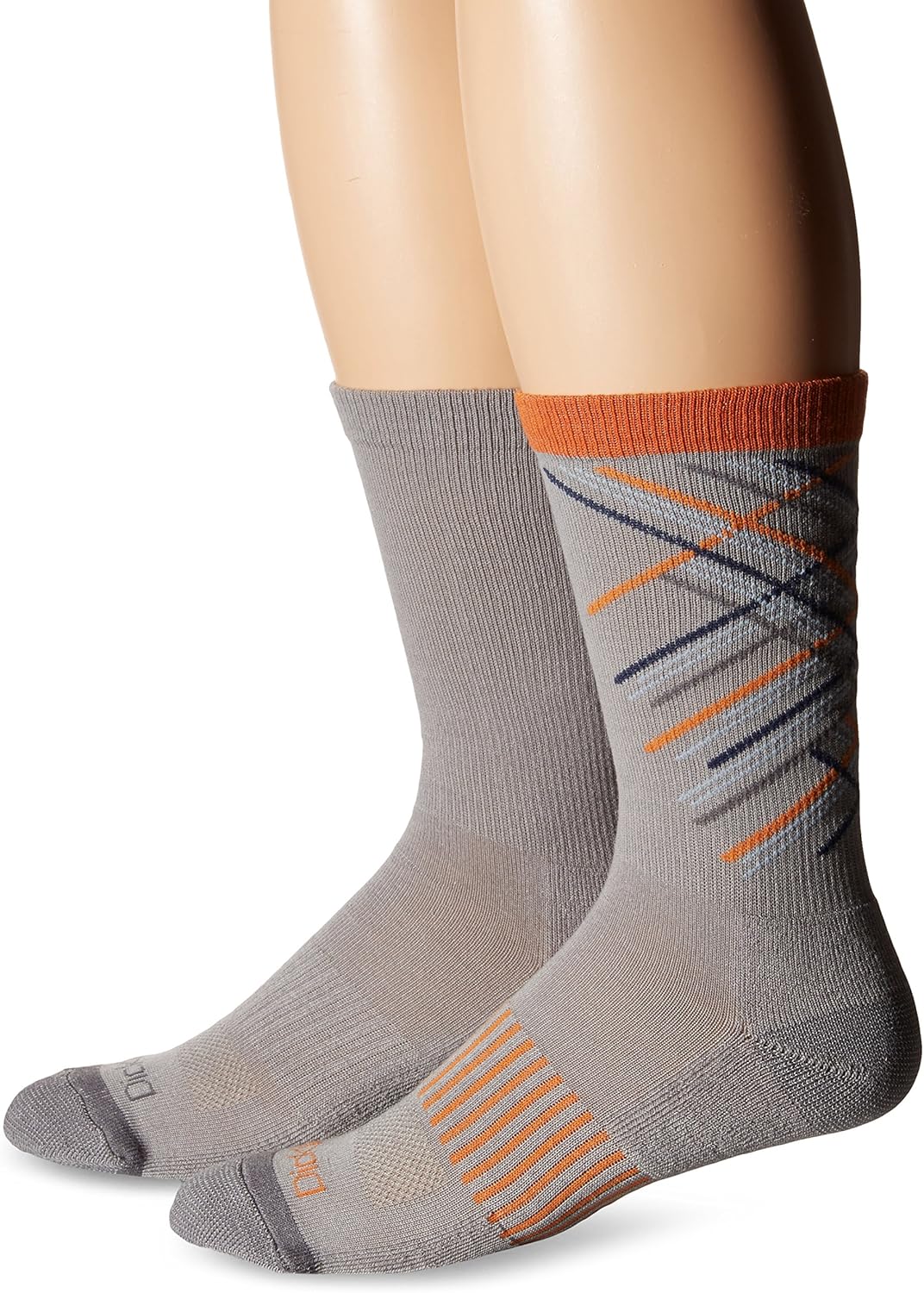 Dickies Men's 2 Pack Plaid Performance Crew Socks, Grey Plaid, Sock Size1013/Shoe Size 612