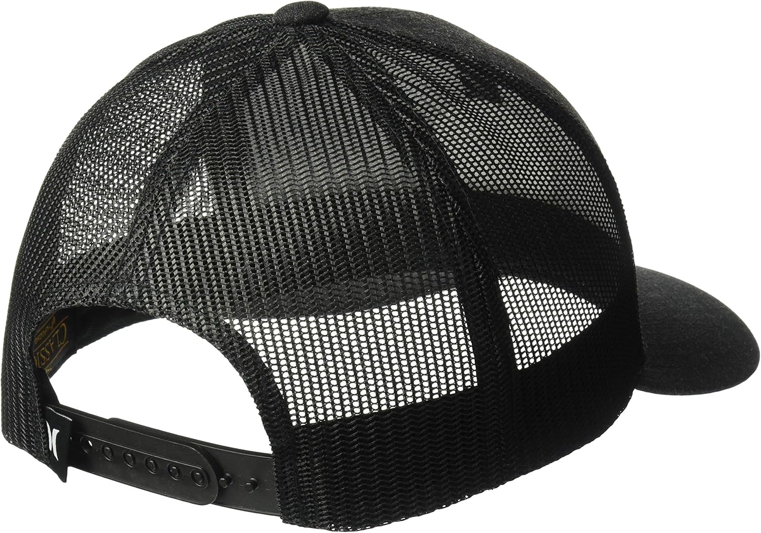 Hurley Men's Logo Patch Curved Bill Trucker Baseball Cap, Black, Qty: Clothing
