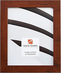 Craig Frames FM26DKW 12 by 16-Inch Picture Frame, Smooth Wrap Finish, 1.26-Inch Wide, Dark Brown