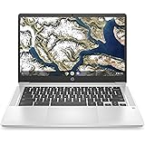 HP Chromebook 14-inch HD Laptop, Intel Celeron N4000, 4 GB RAM, 32 GB eMMC, Chrome (14a-na0010nr, Mineral Silver)