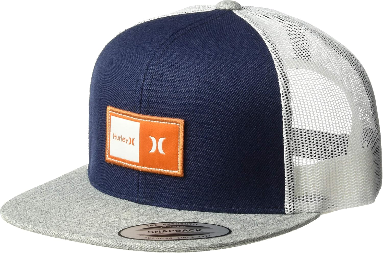 Hurley Men's Logo Patch Trucker Baseball Cap: Clothing