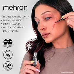 Mehron Makeup Rigid Collodion with Brush | Scarring