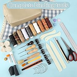 65 Pcs Bookbinding Tools Kit with Bone