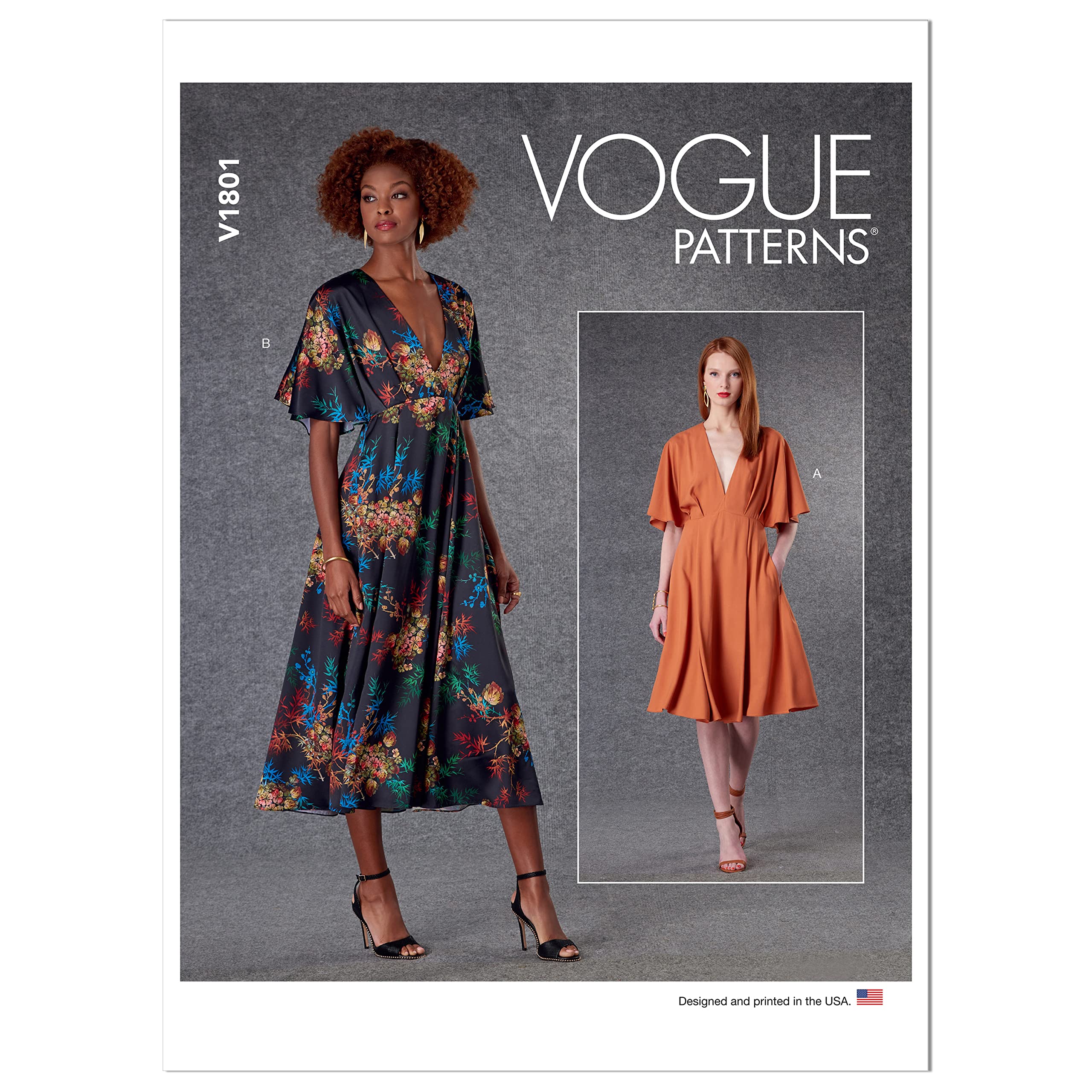 Vogue Patterns V1801Y Misses Dress Y (XS-S-M), Paper