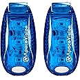 EverLightFX USB Rechargeable LED Safety Light (2 Pack) by Apace - Super Bright Bike Tail Light Works Brilliantly as Running Light for Joggers, Pets, Bicycle Strobe or Rear Clip On Lights
