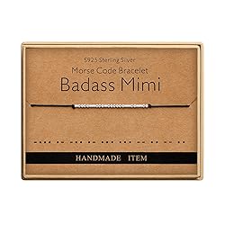 Birthday Gifts for Women Badass Mimi Morse Code